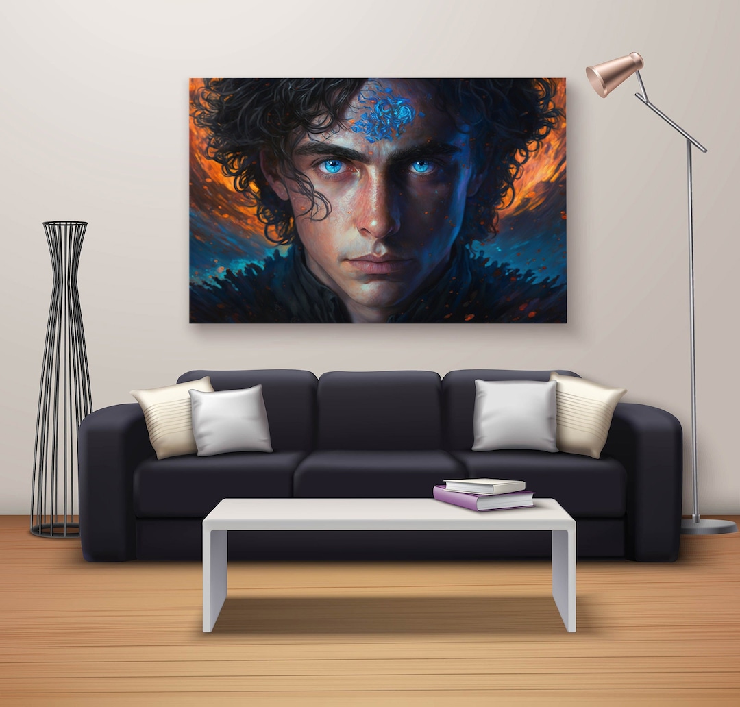 Paul Atreides Portrait Art Timothee Chalamet Dune Movie Wall Art Wall ...