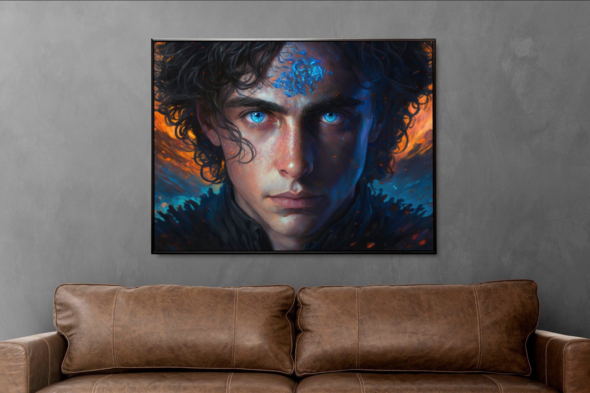Paul Atreides Portrait Art Timothee Chalamet Dune Movie Wall Art Wall ...