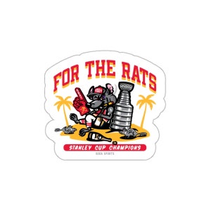 Florida Panthers per gli adesivi fustellati della Stanley Cup dei ratti