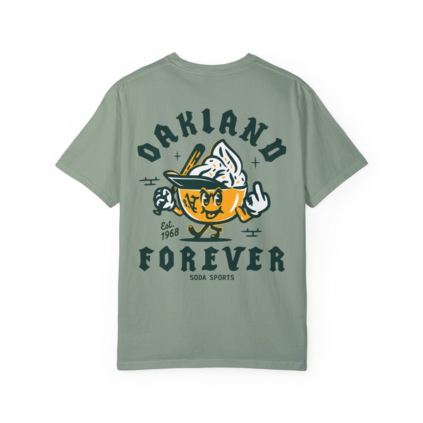 Oakland A's Forever Soft Serve unisex shirt, front pocket print, large back