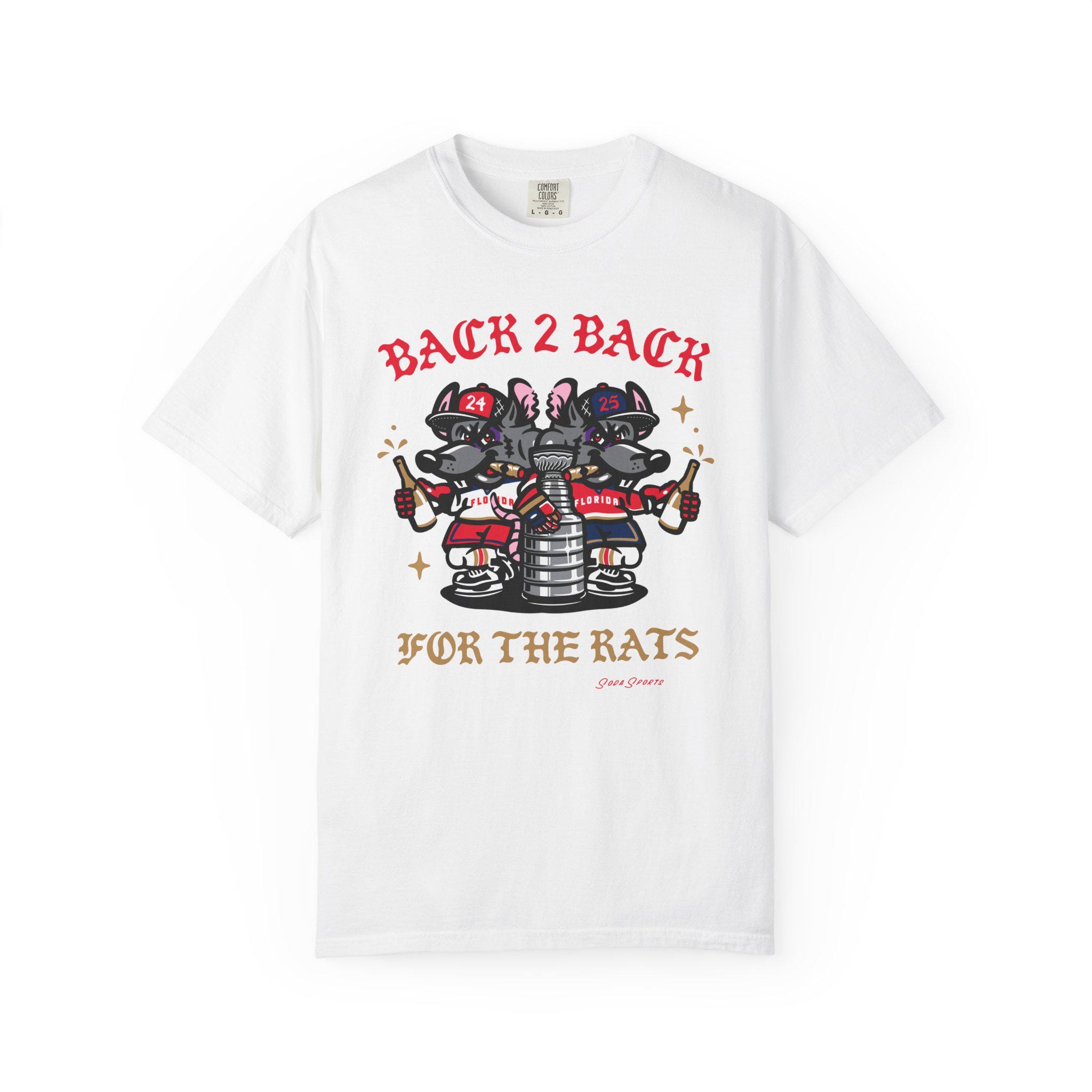 Florida Panthers Stanley Cup Rat Unisex Garment-Dyed T-shirt - HHT 014