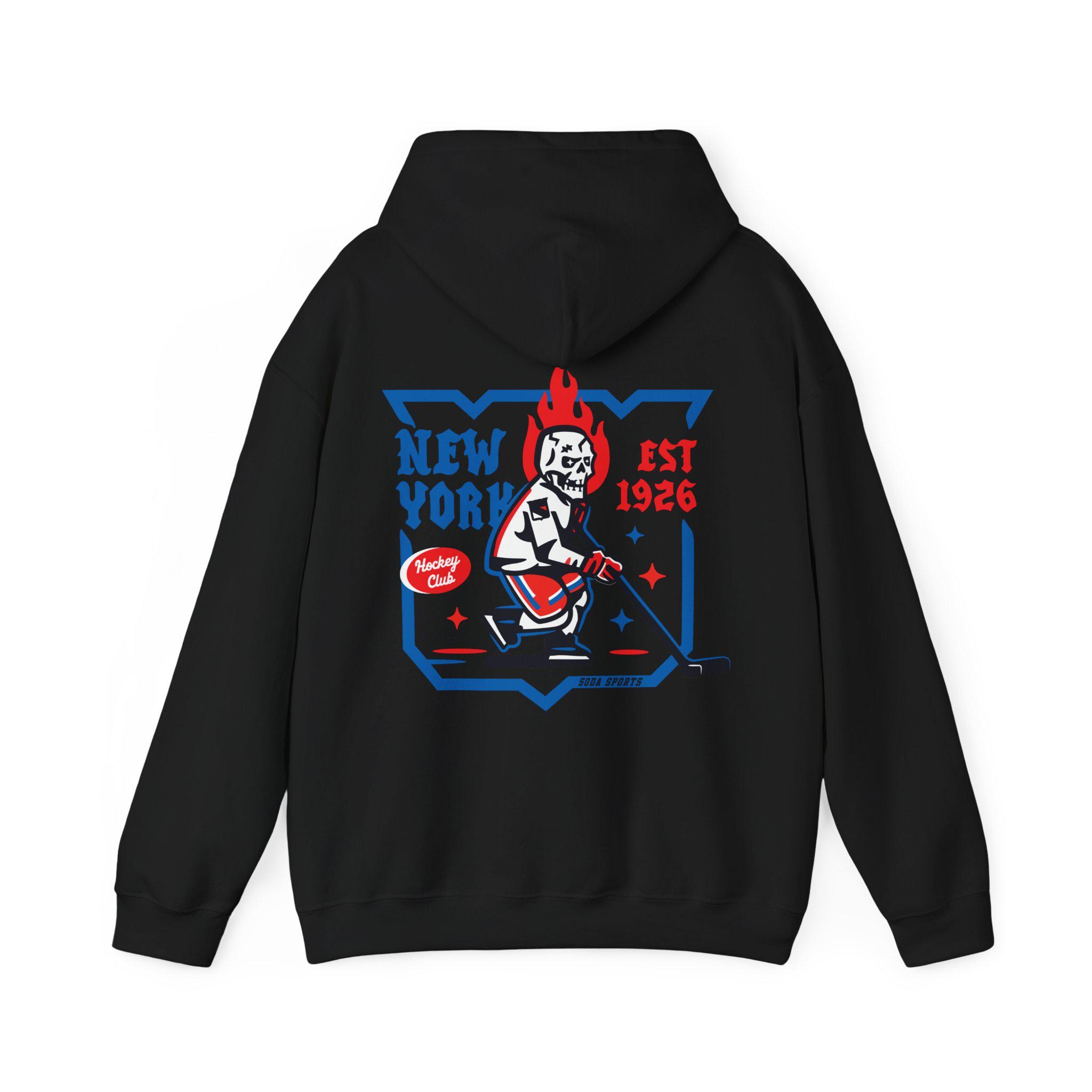 New York Rangers Unisex Hooded Sweatshirt Etsy