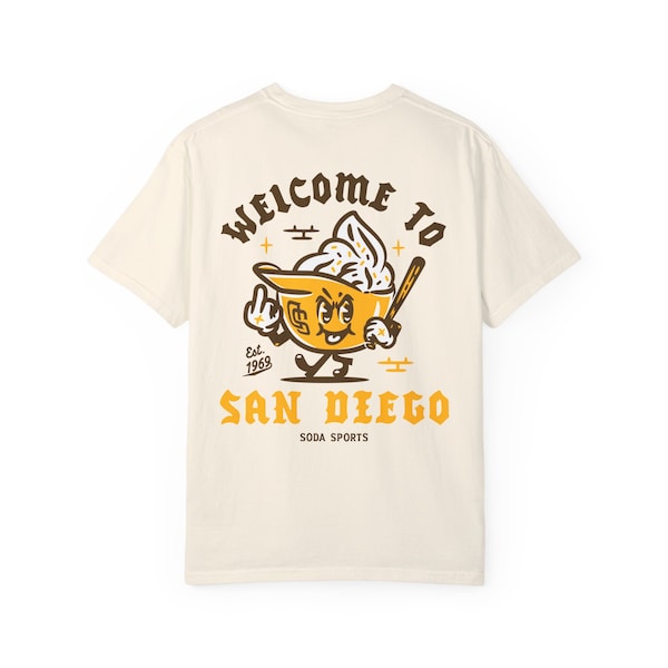 San Diego Padres Welcome Baseball unisex tee