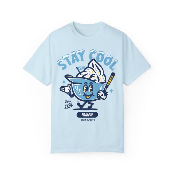 Tampa Rays cool front print Unisex Garment-Dyed T-shirt