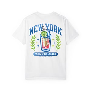 New York Tennis US Open Honey Blue Unisex Garment-Dyed T-shirt
