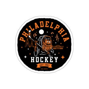 Philadelphia Flyers Gritty Die-Cut Stickers