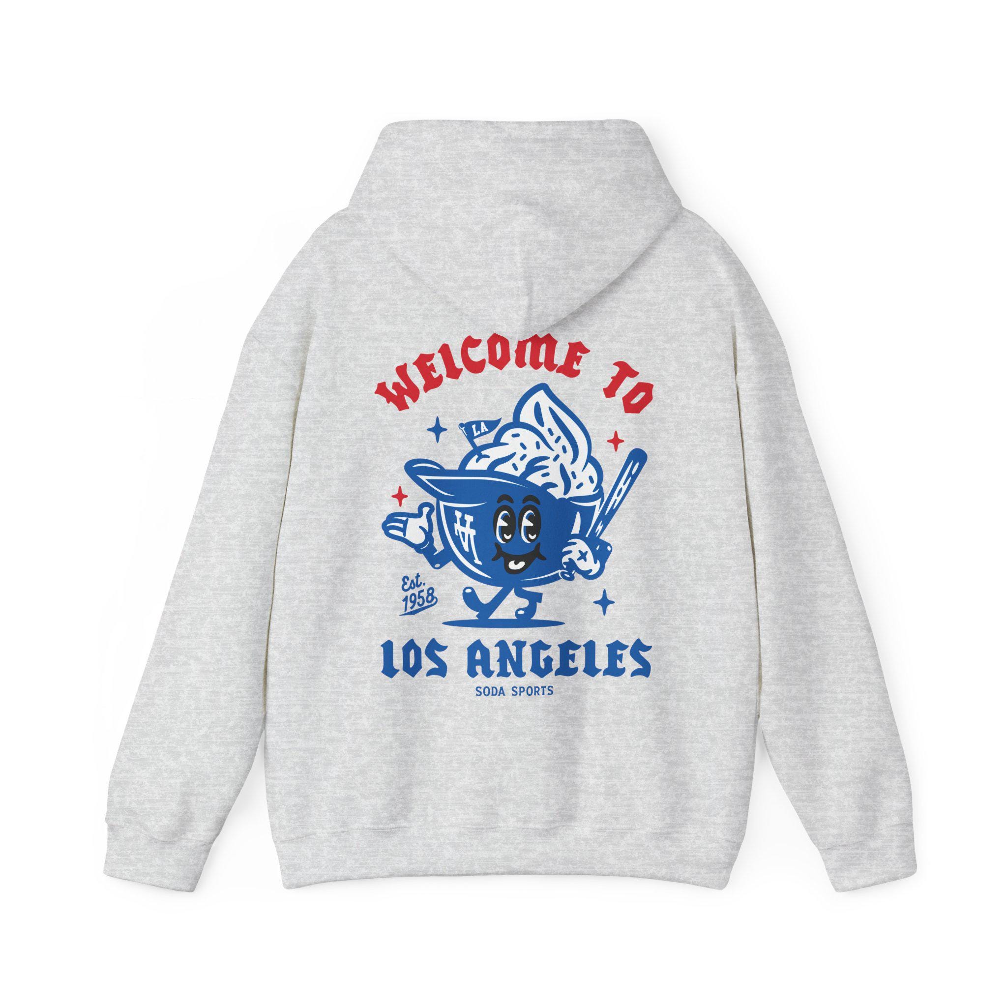 MLB公式 ドジャースLA刺繍ロゴ入りスウェット フーディー パーカー Lサイズ L.A. Dodgers Fanatics Hoodies & Sweatshirts Tops, Dodgers