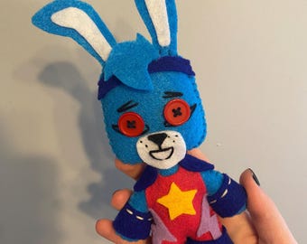 FNAF Security Breach mini Glamrock Bonnie plush