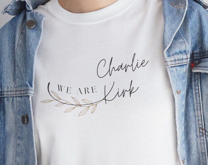Christian Conservative T-Shirt, Family Love Jesus Supporter Tee, Unisex Heavy Cotton Shirt, Charlie Kirk