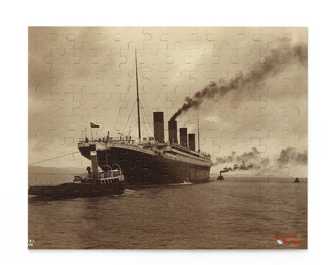 Puzzle, Historical Titanic Photo, Jigsaw Game, Challenging Puzzle, Educational Toy, Family Fun Activity