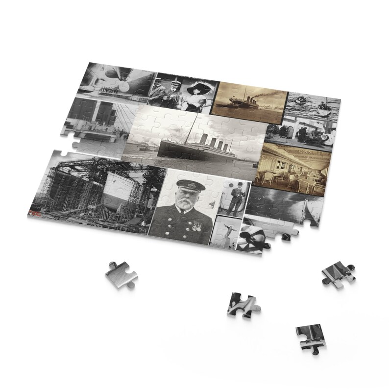 Titanic Puzzle Historical Photo Collage 120 500 Pieces Gift Box Titanic Puzzle Historical Photo Collage 120 500 Pieces Gift Box