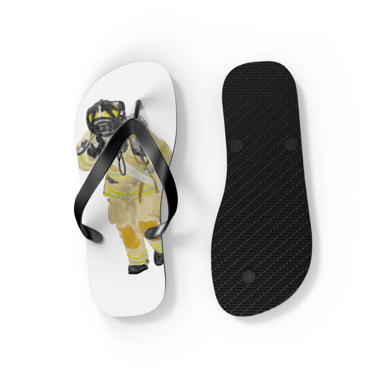 Firefighter hose Dragger Flip Flops Fireman Firewoman Summer Sandals