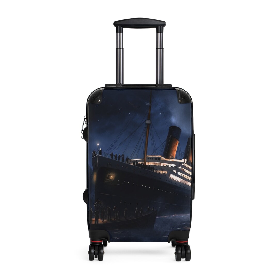 RMS Titanic Suitcase Ocean Liner Cruise Ship Sailing Luggage Bag Carryon Travel Packing