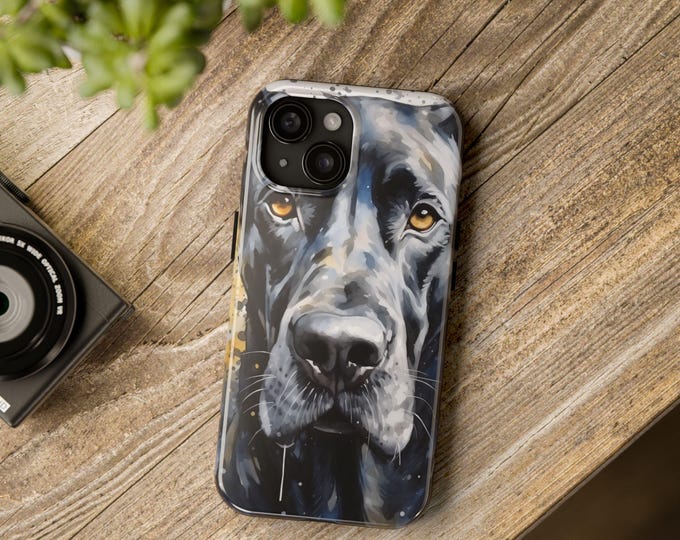 Great Dane Tough Phone Cases iPhone 14 15 Pro Plus Max Man's Best Friend Gentle Giant German Mastiff Lap Dog K9 Canine Friend Fur Baby Pet