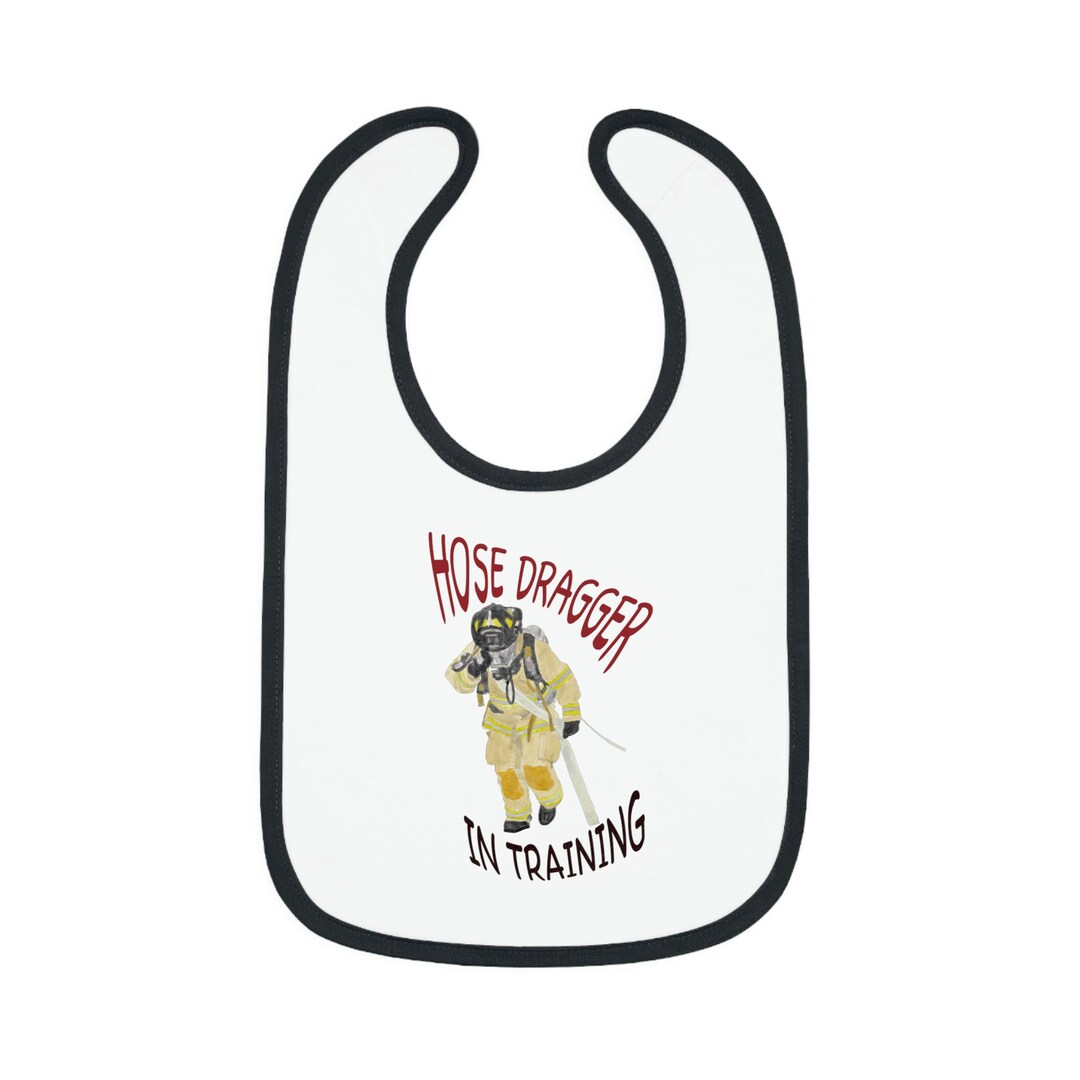 Firechick Designs Firefighter hose Dragger in Training Baby Contrast ...