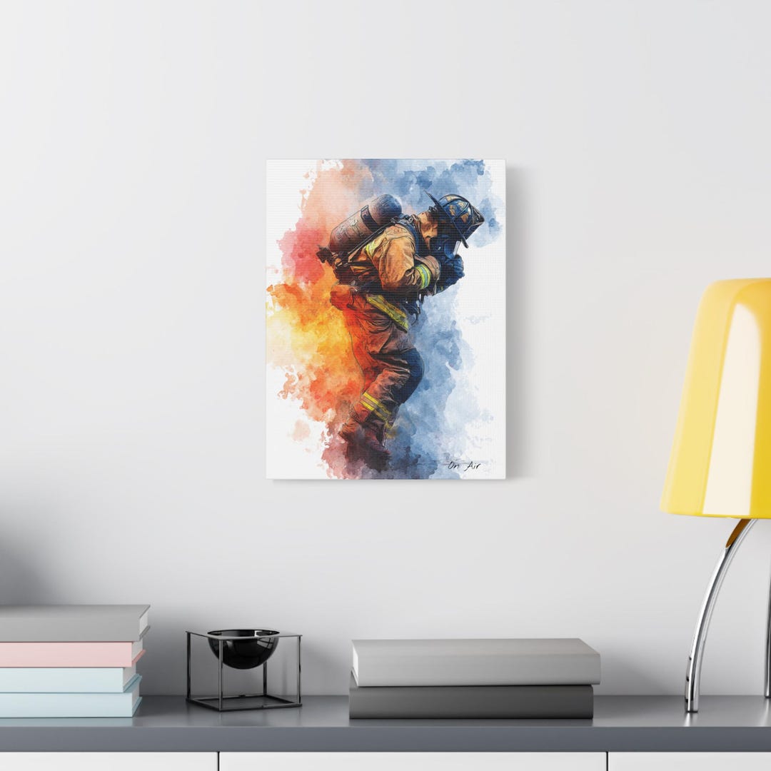 firefighter-canvas-wall-art-print-on-air-hero-fireman-watercolor