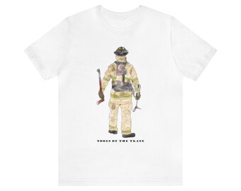 Firechick Designs Firefighter Tools of the Trade (Front) Unisex Ultra Cotton Tee First Responder Paramedic Shirt Fireman Express Delivery