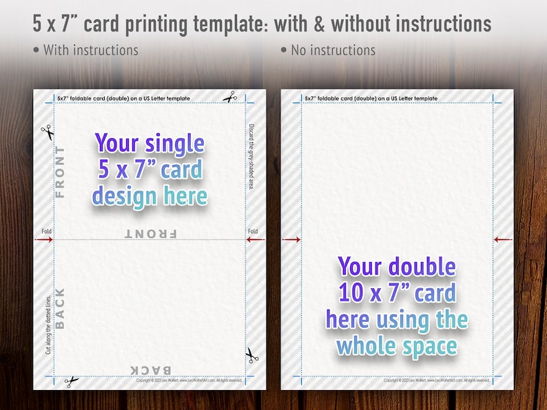 Canva Editable 4x6" Printing Guide. Downloadable 4x6 Card Template ...