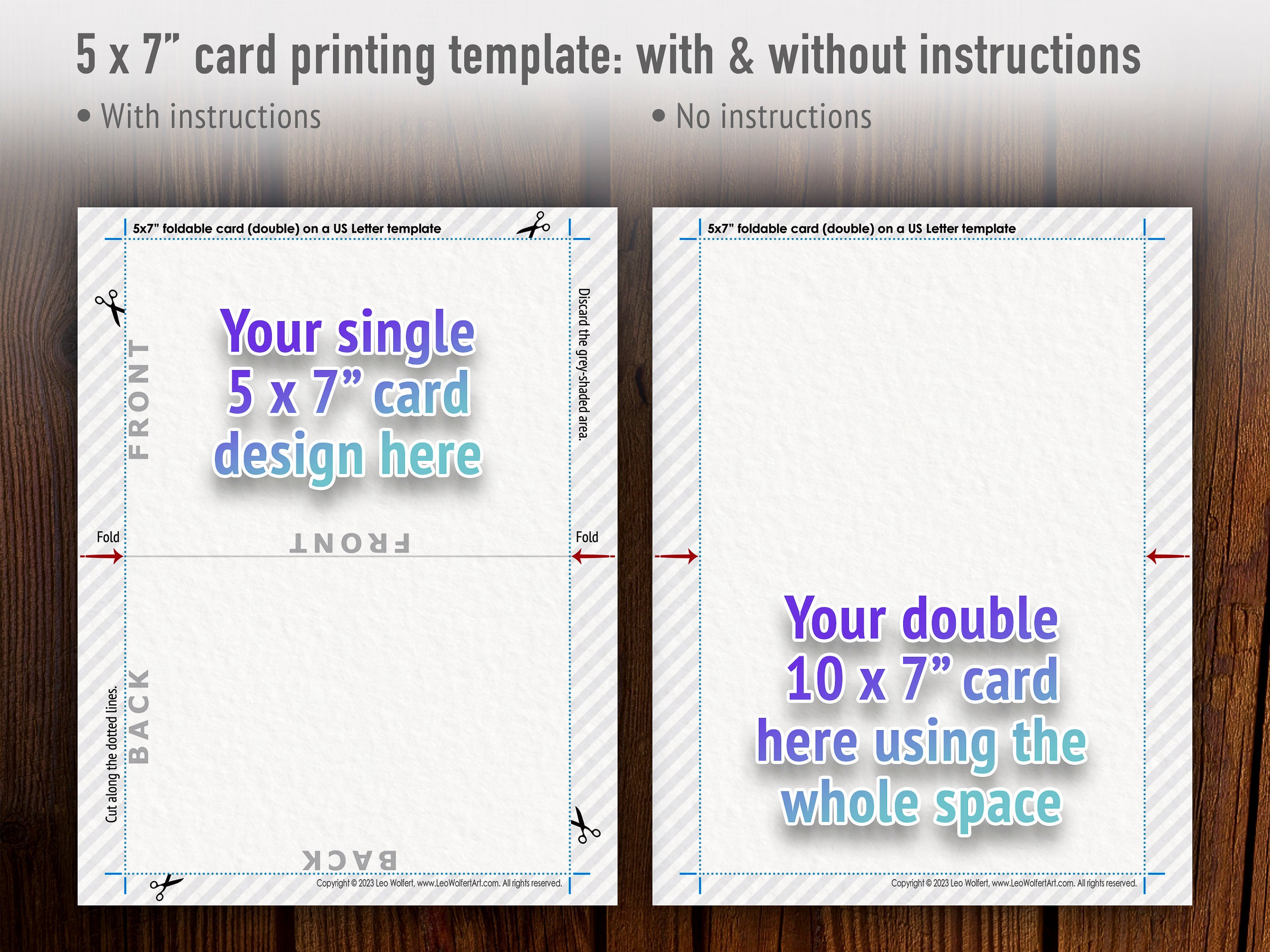 Canva Editable 4x6" Printing Guide. Downloadable 4x6 Card Template ...