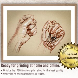 Metacarpal anatomy. Medical art. Carpal anatomy drawing. Hand anatomy sketch. Human anatomy art. Printable fine art. Artistic anatomy.