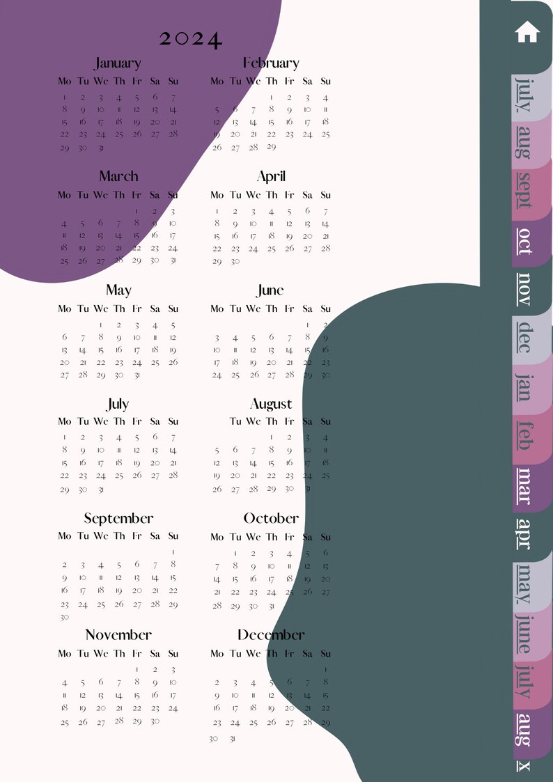 Planner for 2023 2024 Back to School Year Digital Download Etsy