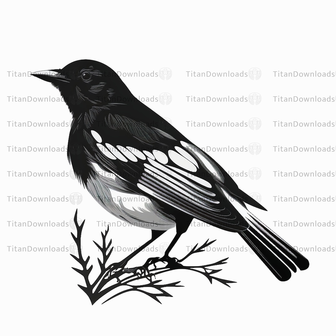 Bird Png Download Bird Black and White Print Design Bird Vector Image ...