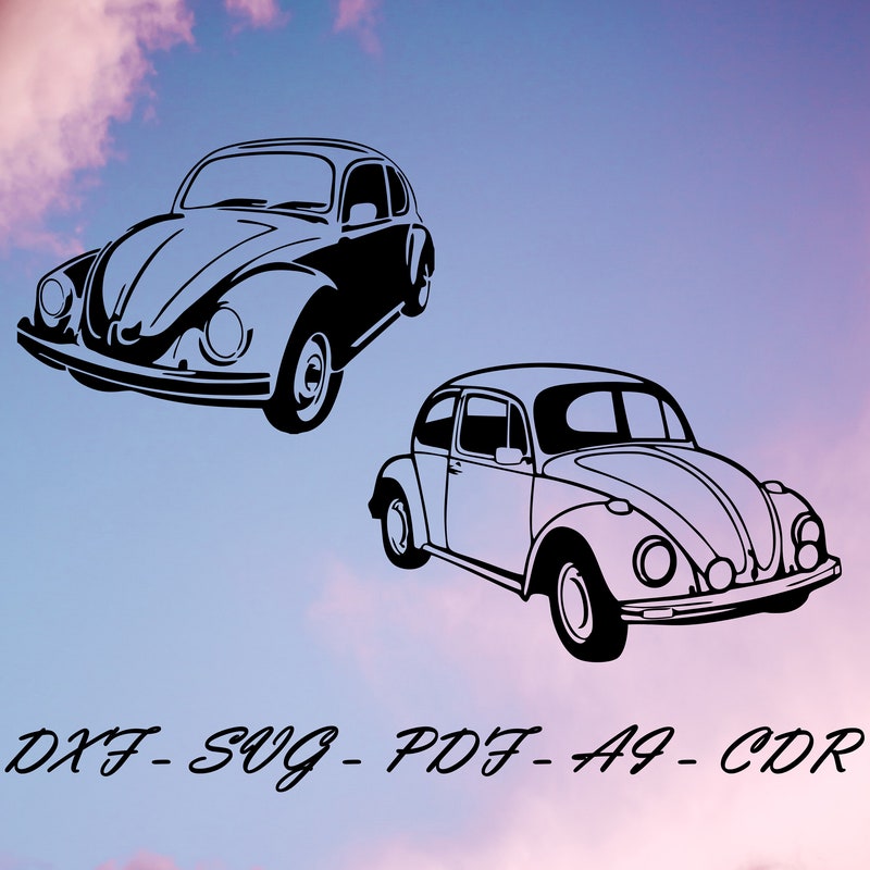Vw Bug Vector - Etsy