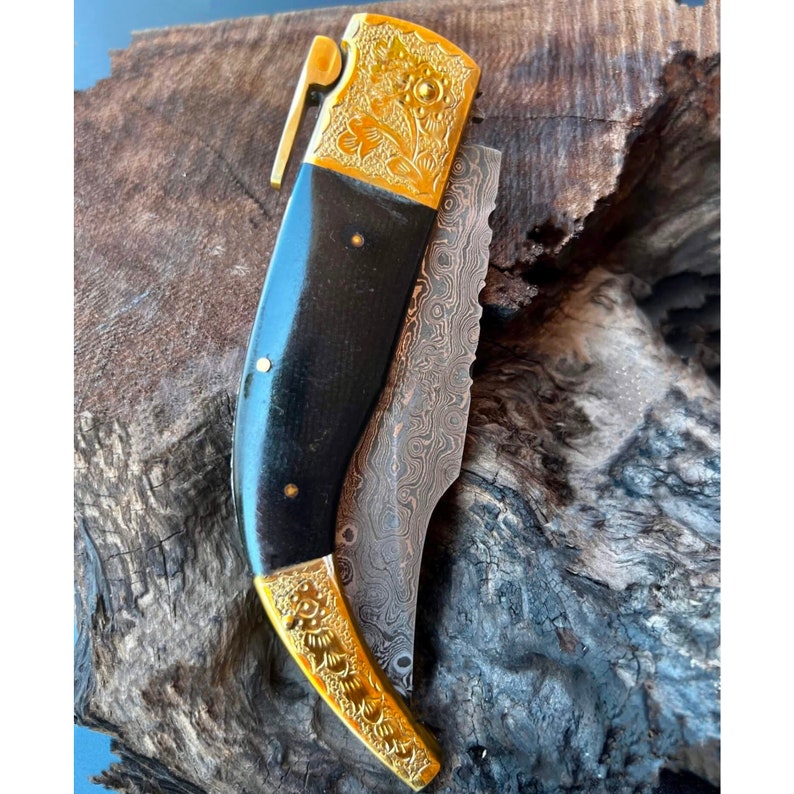 11 Inch Folding Knife With Rampuri Ratchet, Pocket Knife, Handmade