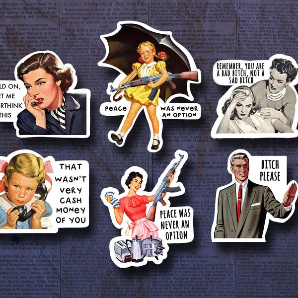 Funny Sticker Bundle | Laptop Sticker | Water Bottle Sticker | Vinyl Sticker | Funny Sticker | Meme Sticker