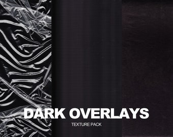 9 DARK TEXTURE OVERLAYS, Mixed Media Textures, Photoshop Texture Pack, Photo Overlays, Overlays for Photoshop