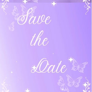 Quinceanera Personalized Save The Date