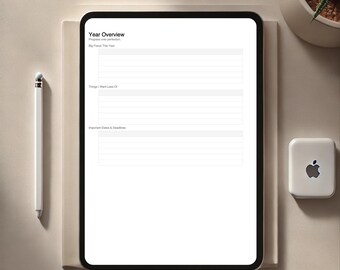 ADHD Focus Digital Planner | Undated Minimal Planner PDF for GoodNotes
