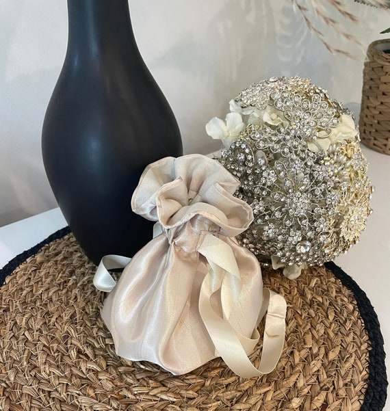 Ivory wedding dolly bags hotsell