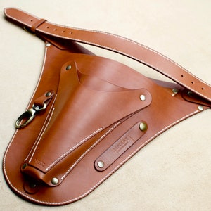 Florist Tool Belt, Leather Garden Belt, Leather Garden Tool Pouch, Florist Tool Bag, Garden Holster, Farm Tool Pouch, Leather Tool Hip Pouch