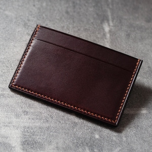 Porte-cartes classique pour homme, Portefeuille sur mesure de luxe pour femme, Porte-cartes en cuir, Portefeuille compact en cuir italien, Portefeuille fin en cuir naturel