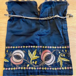 Bolsa de noite de seda vintage