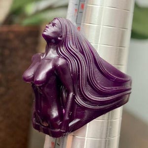 Beautiful Woman wax pattern ring for lost wax casting jewelry castable wax resin