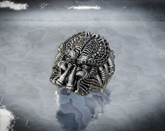 Anello Teschio Predator In Acciaio Inossidabile - Foto 5