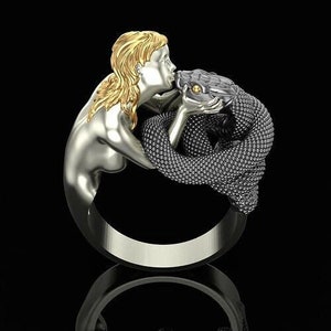 Snake Charmer wax pattern ring for lost wax casting jewelry castable wax resin