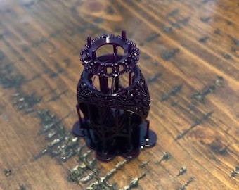 Colored Stone wax pattern ring for lost wax casting jewelry castable wax resin
