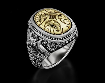 Patterned wax pattern ring for lost wax casting jewelry castable wax resin