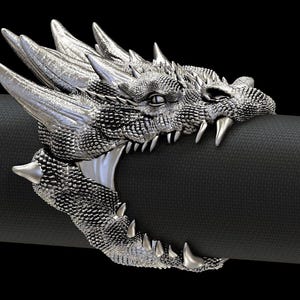 Dragon Bite wax pattern ring for lost wax casting jewelry castable wax resin
