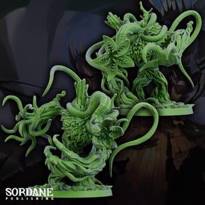 Shambling Mound Plant Monster DND Miniature TTRPG Resin Figure 75mm Base