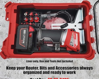 M18 Router Organizer for Milwaukee Compact Packout