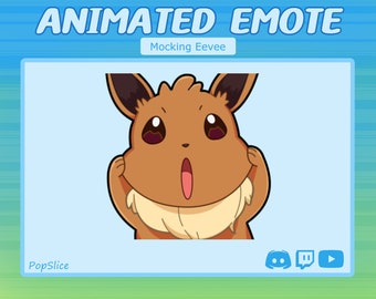 Animated Mocking Eevee Emote for Twitch & Discord