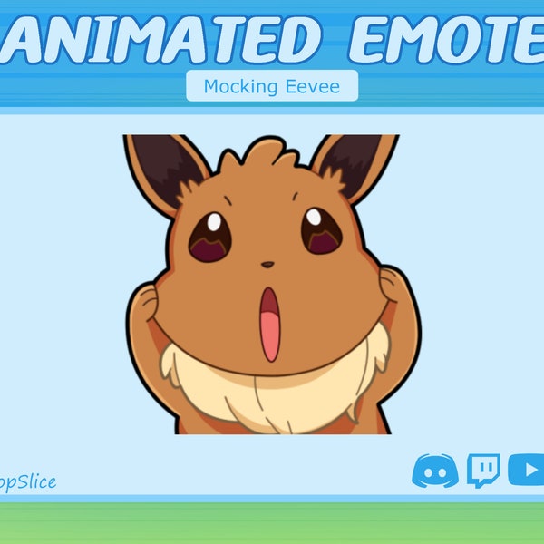 Animated Mocking Eevee Emote for Twitch & Discord