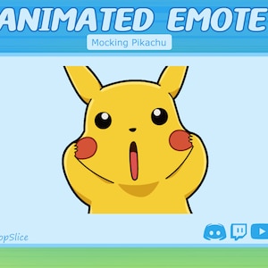 Animated Mocking Pikachu Emote for Twitch & Discord