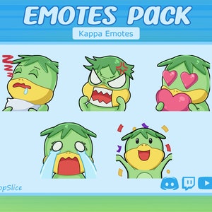 Kawaii Kappa Emotes for Twitch, Discord, & YouTube