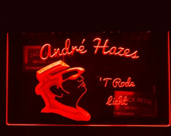 Led Lichtbord ANDRE HAZES 3d  neon look