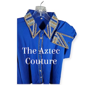 Women&#39;s Western Custom Show Shirt, Western Rail Shirt with Matching Pad (Optional)